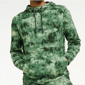 Flx Men's Green Camouflage Hoodie